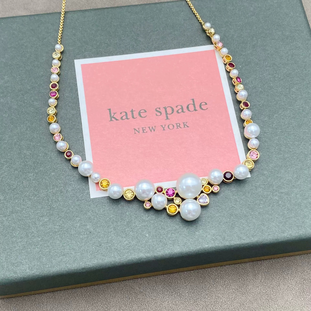 kate spade Vintage Colored Diamond Pearl Necklace